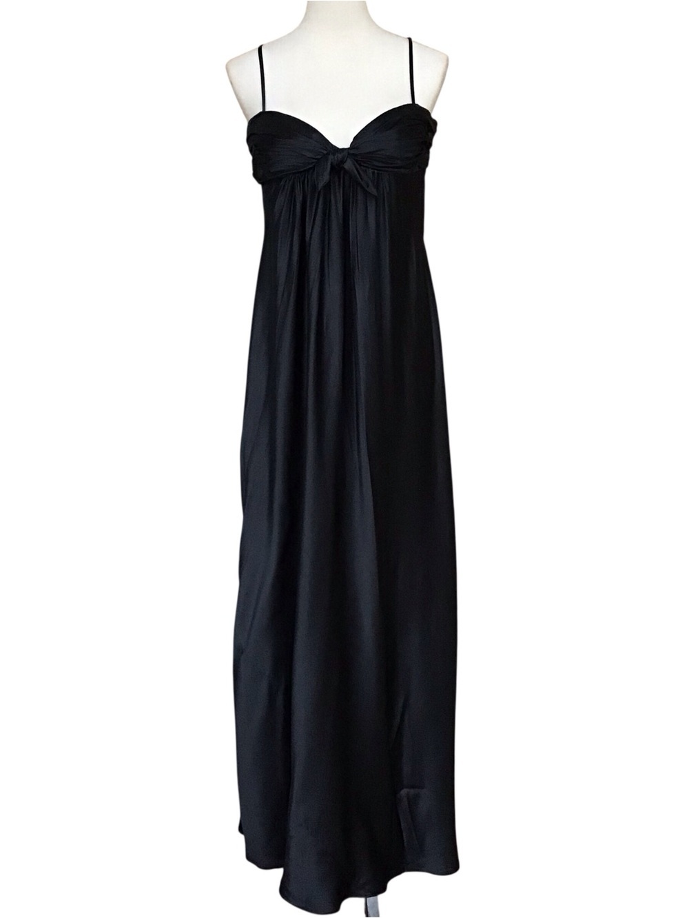 BCBG MAXAZRIA X REVOLVE Black Silk Gown